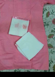 embroidered kurti pant set