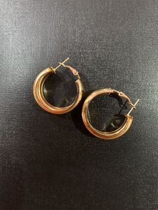 Anti Tarnish Golden Hoops