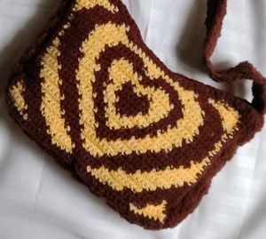 Crochet Heart Sling Bag