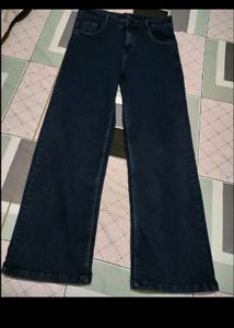 High waisted straight jeans for women girls