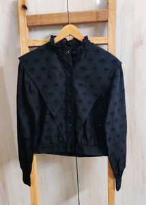 Elegant Black Embroidered Top size-36-38