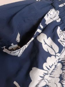 Navy Blue Floral PALAZO SUIT SET