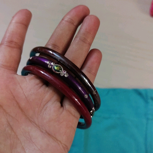 3 items combo bangles and small clutches