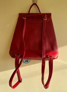Leather backpack