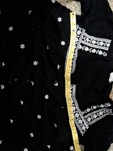 Black Desi Frock Top