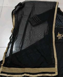 Price Drop💥Black Ethnic Net Ankarkali Gown (Kurta