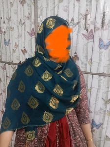 Blue Banarasi Stole  Brand New