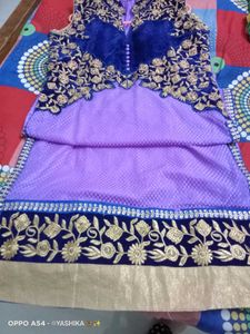 VELVET KURTA WITH DUPATTA