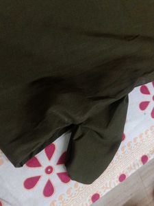 Olive Green Button-Down Shirt
