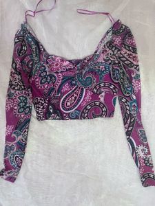 Paisley Print Top