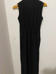 Elegant Black Sleeveless Maxi Dress