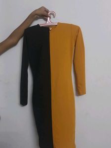Two-Tone Bodycon Dress
