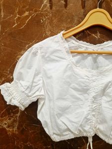 White Crop Top