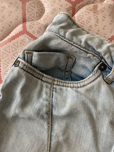 Distressed Denim Shorts