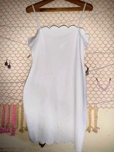 🎁Buy 2, Get 2 Free🎁White Scallop Mini Dress