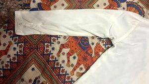 Elegant White Formal Shirt-Style Top