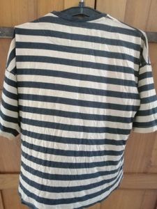 Vintage Breton Stripe Cotton T-shirt
