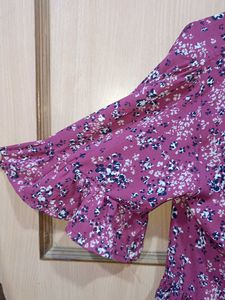 Georgette Floral Print Top