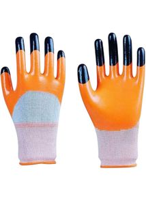 Safety Hand Gloves Orange And Black