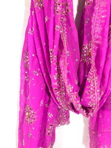 Pink Embroided Lehenga Choli Set (Women’s)