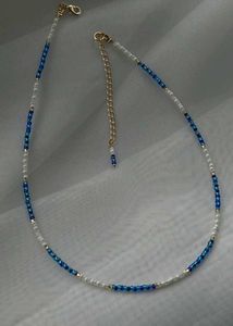 Beaded Blue Necklace
