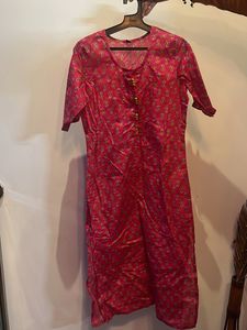 Pink Printed Kurta