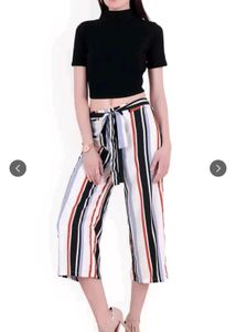 Black Mock Neck Crop Top