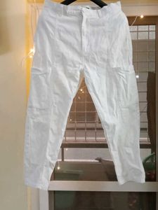 White Cargo Pants