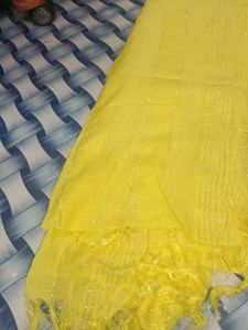 Yellow Embroidered Kurta Set