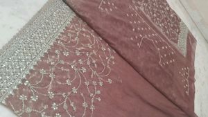 Beautiful Designer Saree With Blouse Piece