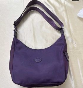 Longchamp Purple Hobo Bag