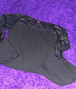 Black Net Top