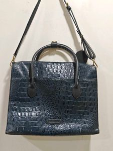 Hidesign Croc Embossed Laptop Bag