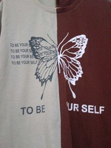 Two-Tone Butterfly Tee