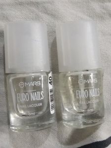 Transparent Nail Polish 2pc