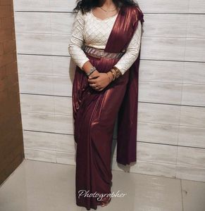 Elegant Maroon Saree