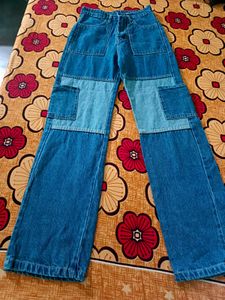 Patchwork Denim Jeans
