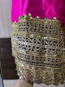 Lightweight Pink Cotton Silk Lehenga with Mirror &amp;
