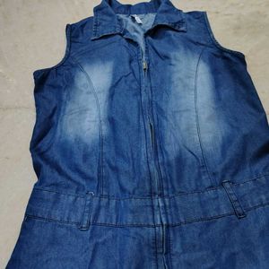 Girls Stylish Denim Jumpsuit