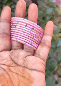 Beautiful Baby Pink 🩷 Glass Bangles