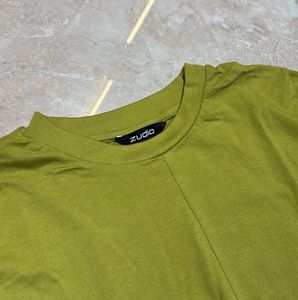 Lime Green zudio twist crop top