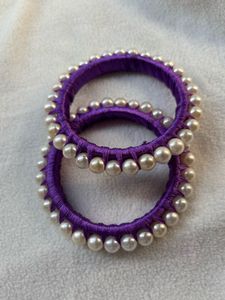 Purple Pearl Bangles