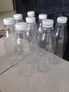 Plastic Bottles - Set of 8