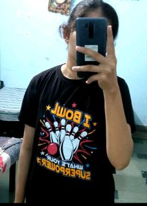 grey denim jeans black t shirt Girl Boy Clothes