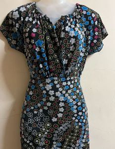 Pintrest Floral Print Wrap Dress