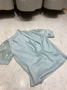 satin cowl neck top