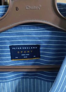 Peter England Striped Blue Shirt!