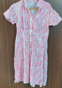 Pink Zebra Print Dress