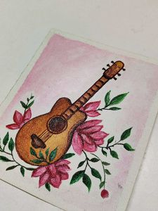 Guitar Acrylic Painting