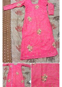 Pink Embellished Kurti(2 Pis 99) Combo Offer